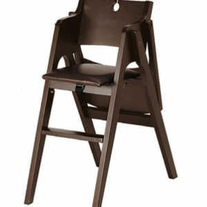 D856-5 222型歐式折合寶寶椅 胡桃 乳膠皮咖啡色