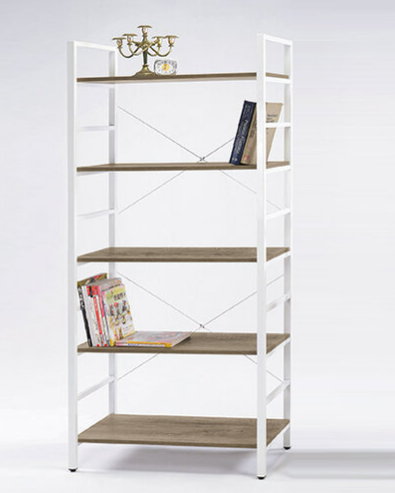 D857-Z065 白色五層書架