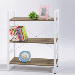 D857-Z066 白色三層書架