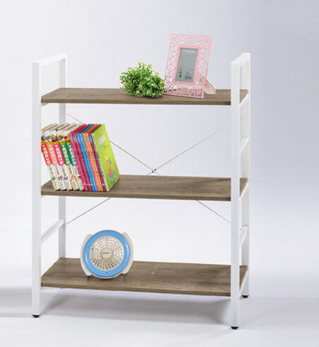 D857-Z066 白色三層書架