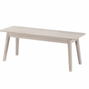 D856-23 和風實木板條椅水洗白