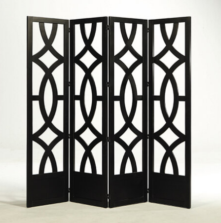 D859-Z086 荷西黑色裸空屏風 不可拆賣