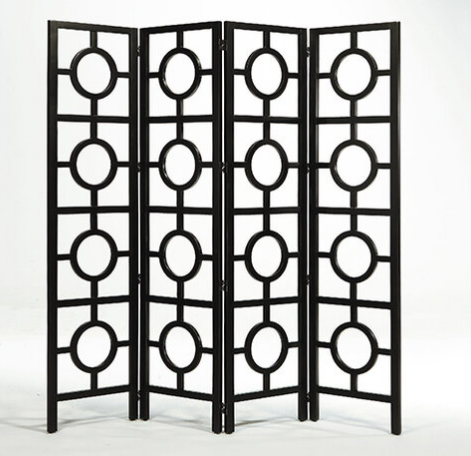 D859-Z087 大衛黑色裸空屏風 不可拆賣