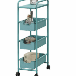 D859-Z091 C20雪花藍綠色四層收納架 DIY
