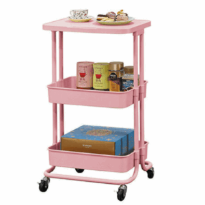 D859-Z094 粉色雪花板三層收納架 DIY