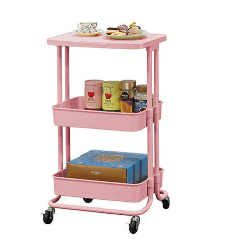 D859-Z094 粉色雪花板三層收納架 DIY