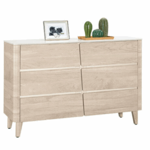 A1159-6 丹尼爾4尺岩板六斗櫃 桌面12mm岩板、