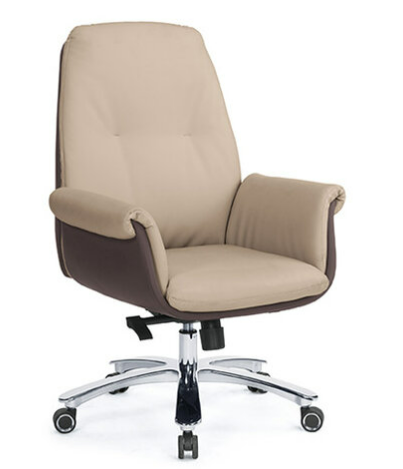 A1654-2 安蒂辦公椅低背 米白色 皮