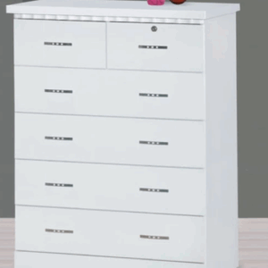 E236-11 白色五斗櫃 底板2分