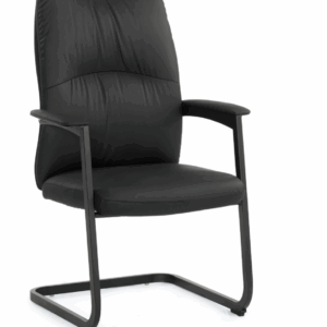 A1656-3 夏洛蒂洽談椅 黑色 皮 扶手高66cm/坐高46.5cm