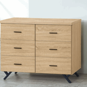 E236-1 原切橡木六斗櫃