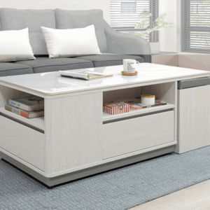 A298-02 奎格岩板大茶几  附二收納椅