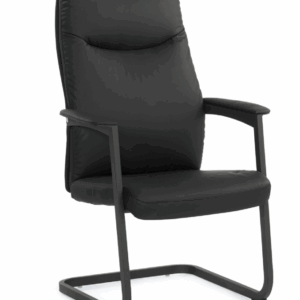 A1657-3 貝思洽談椅 黑色 皮 扶手高66cm/坐高46cm