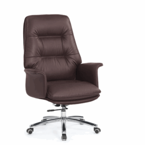 A1658-2 格麗納辦公椅 咖啡色 皮 (扶手高65~71 cm)
