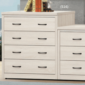 E233-1 3尺白原切四斗櫃