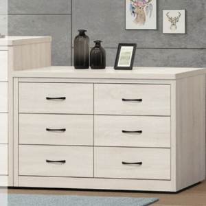 E233-2 4尺白原切六斗櫃