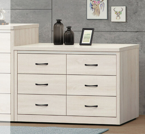 E233-2 4尺白原切六斗櫃