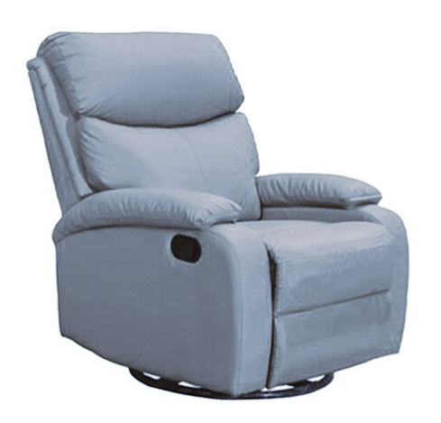 C728-2 H17休閒椅 淺灰皮