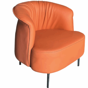 C728-6 963休閒椅 橙色皮