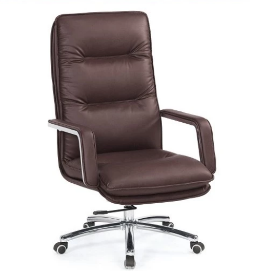 A1660-2 布蘭德辦公椅 咖啡色 皮 扶手高65~71公分