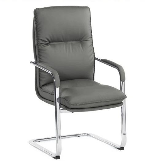 A1659-4 布蘭德洽談椅 灰色 皮 坐高49公分，扶手高66公分