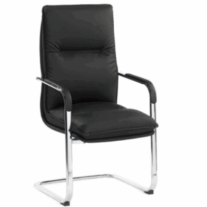 A1659-3 布蘭德洽談椅 黑色 皮 坐高49公分，扶手高66公分