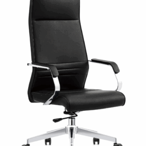 A1661-1 嘉維爾辦公椅 高背 黑色 皮 扶手高64~70公分