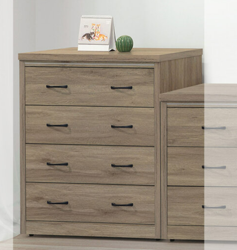 E232-1灰橡色3尺四斗櫃