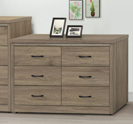 E232-2 灰橡色4尺六斗櫃