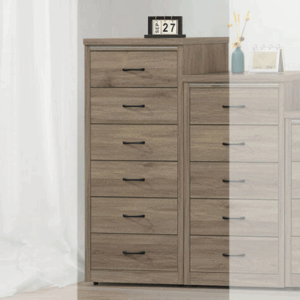 E234-1 2尺灰橡色六斗櫃