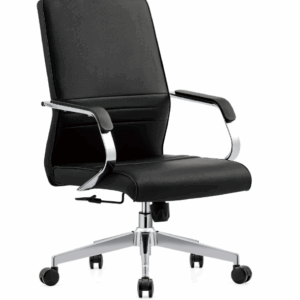 A1661-2 嘉維爾辦公椅 低背 黑色 皮 扶手高65.5~74.5公分