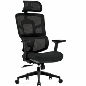 A1663-1 維斯丹人體工學網椅 黑色 布 扶手高63.5~73.5公分