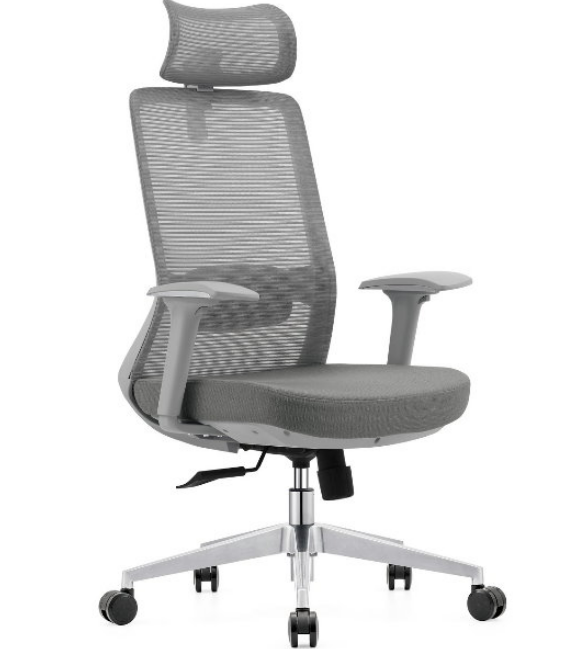 A1663-3 西特網椅 灰色 布 扶手高63~73公分