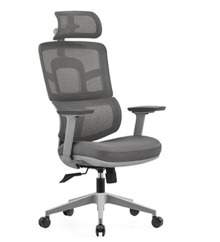 A1663-2 維斯丹人體工學網椅灰色 布 扶手高63.5~73.5公分