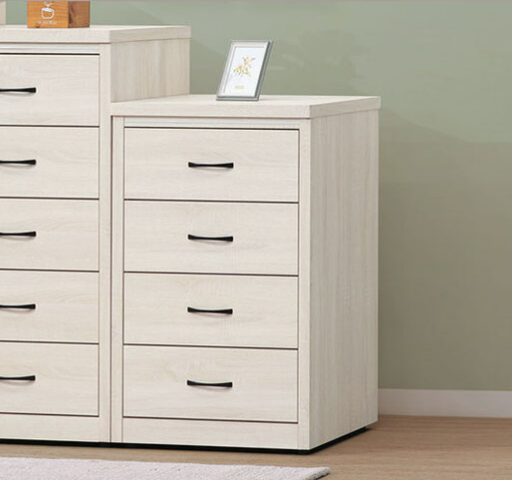 E234-6 2尺白原切四斗櫃