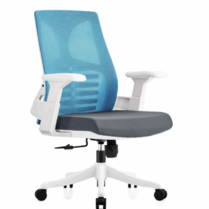 A1665-2 尼可爾網椅 低背 白色 布 扶手高66~76公分