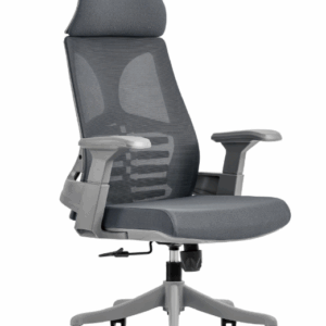 A1665-4 納森網椅 高背 灰色 布 扶手高66~76公分