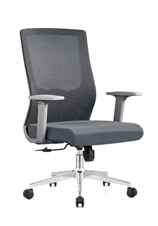 A1666-2 列維斯網椅 低背 灰色 布