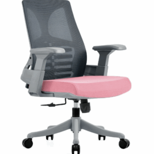 A1665-5 納森網椅 低背 灰色 布 扶手高66~76公分