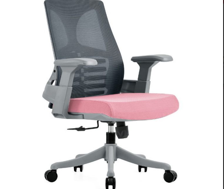 A1665-5 納森網椅 低背 灰色 布 扶手高66~76公分