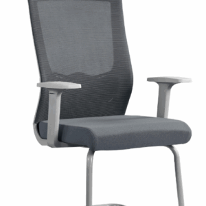 A1666-3列維斯洽談椅 灰色 布   (扶手高65公分，坐高46.5公分)