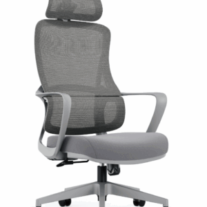 A1667-1 格雷斯人體工學網椅 高背 灰色 布 坐寬50×坐深43坐高45~54cm 扶手高64~73cm