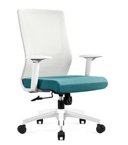 A1666-5 克爾溫網椅 低背 白色 布 扶手高62~72公分