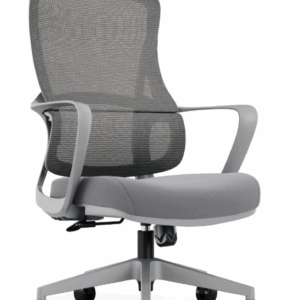 A1667-2格雷斯人體工學網椅 低背 灰色 布   坐寬50×坐深43坐高45~54cm  扶手高64~73cm