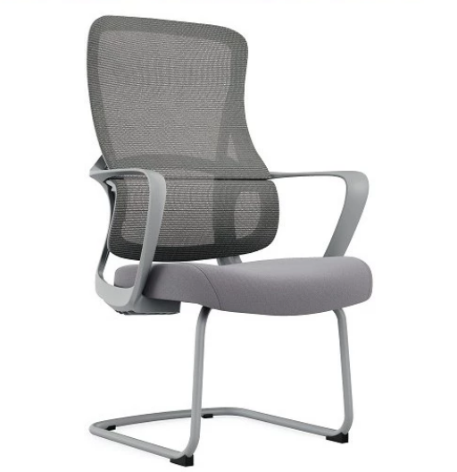 A1667-3 格雷斯人體工學洽談椅 灰色 布 扶手高48/坐高48cm