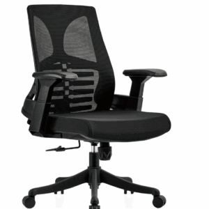 A1668-2 費尼安網椅 黑色 布 扶手高66~76cm