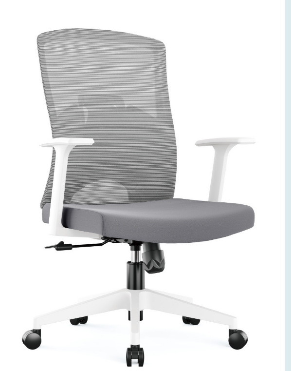 A1667-5 恩尼網椅 低背 白色 布 扶手高59~69公分