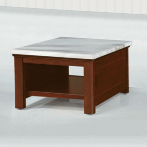 E243-4 168胡桃實木小茶几 雲山水石面