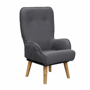 529-4日風灰色休閒旋轉椅 (坐寬39坐深47坐高45cm)(布套不可拆洗)