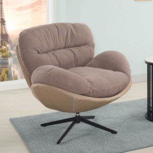 531-2瑪亞深棕色旋轉休閒椅 (坐寬44坐深60坐高54cm)